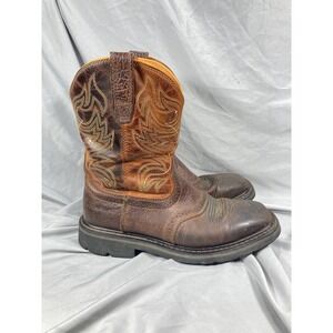 Ariat Sierra Mens Squad Toe Work Boot, Size 8.5